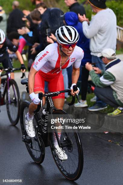 Katarzyna Niewiadoma of Poland competing in the breakaway during the 95th UCI Road World Championships 2022 - Women Elite Road Race a 164,3km one day...