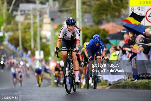 Liane Lippert of Germany competing in the breakaway during the 95th UCI Road World Championships 2022 - Women Elite Road Race a 164,3km one day race...