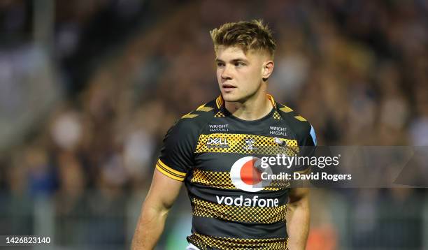 Charlie Atkinson of Wasps looks on during the Gallagher Premiership Rugby match between Bath Rugby and Wasps at the Recreation Ground on September...