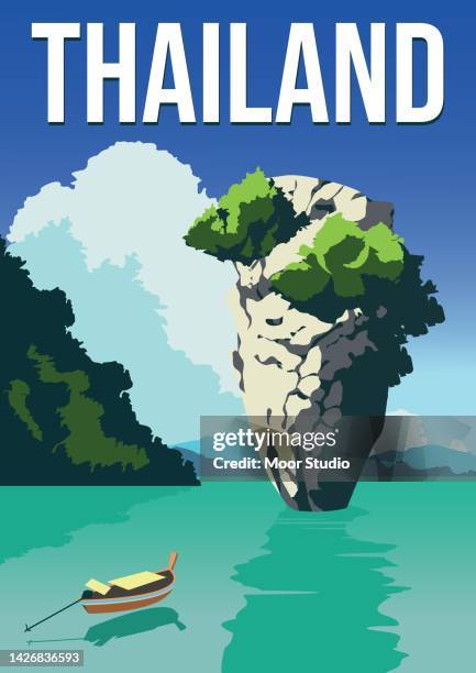 thailand3 - beach vibes stock-grafiken, -clipart, -cartoons und -symbole