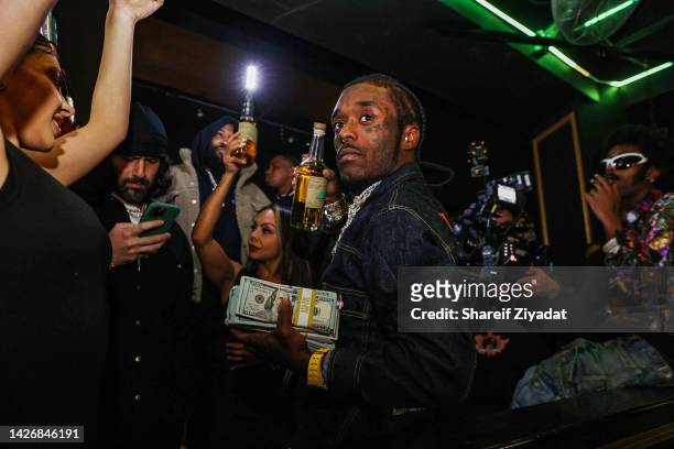 Lil Uzi Vert attends Moneybagg Yo Hosts Rolling Loud After Party Harbor New York City on September 23, 2022 in New York City.