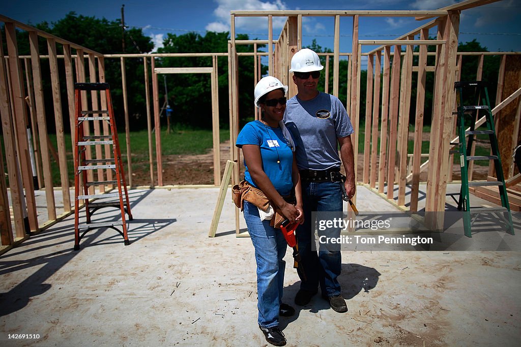 Marcos Ambrose Visits Habitat For Humanity Build