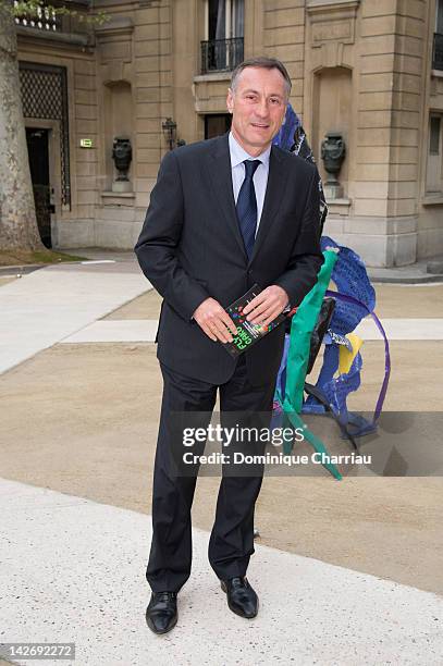 Jean-Marie Bockel attends the 'Fly To Bakou' Exhibition Launch at Hotel Salomon de Rothschild on April 11, 2012 in Paris, France.