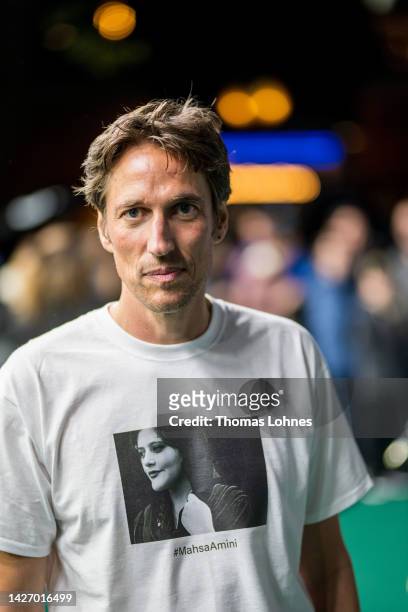 Director Christian Lollike attends "The Cake Dynasty" photocall during the 18th Zurich Film Festival at Kino Corso on September 24, 2022 in Zurich,...