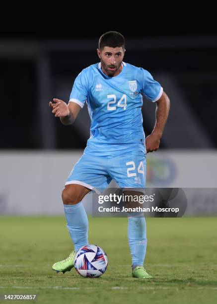 Alessandro Golinucci of San Marino during the Friendly International match between San Marino and Seychelles at San Marino Stadium on September 21,...
