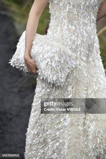 Model walks the runway during the Jil Sander Ready to Wear Spring/Summer 2023 fashion show as part of the Milan Fashion Week on September 24, 2022 in...