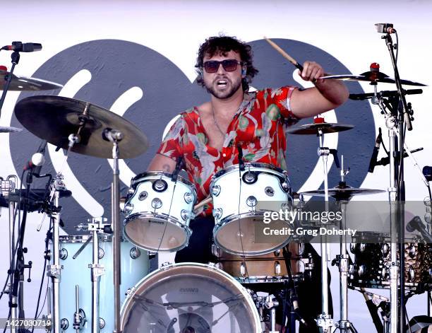 Ashton Irwin of 5 Seconds of Summer performs onstage during the Daytime Stage at the 2022 iHeartRadio Music Festival held at AREA15 on September 24,...