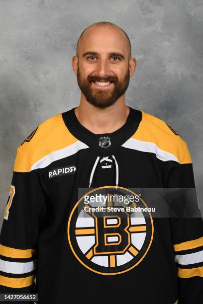 Nick Foligno of the Boston Bruins poses for his official headshot for the 2022-2023 season on September 22, 2022 at WGBH in Boston, Massachusetts.