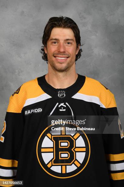 Craig Smith of the Boston Bruins poses for his official headshot for the 2022-2023 season on September 23, 2022 at WGBH in Boston, Massachusetts.