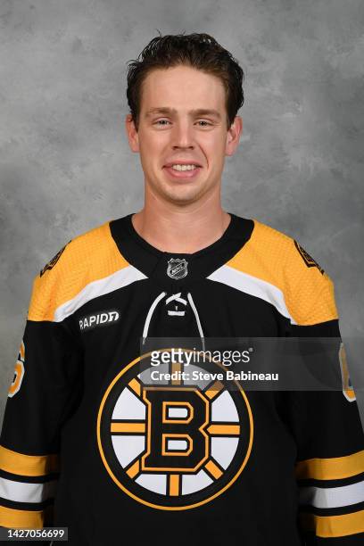 Mike Reilly of the Boston Bruins poses for his official headshot for the 2022-2023 season on September 23, 2022 at WGBH in Boston, Massachusetts.