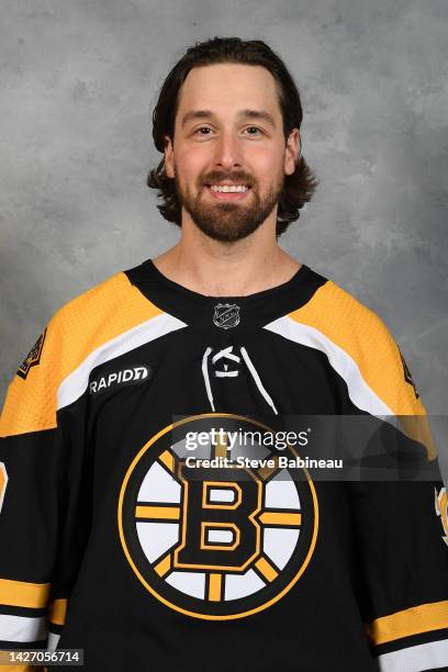 Keith Kinkaid of the Boston Bruins poses for his official headshot for the 2022-2023 season on September 22, 2022 at WGBH in Boston, Massachusetts.