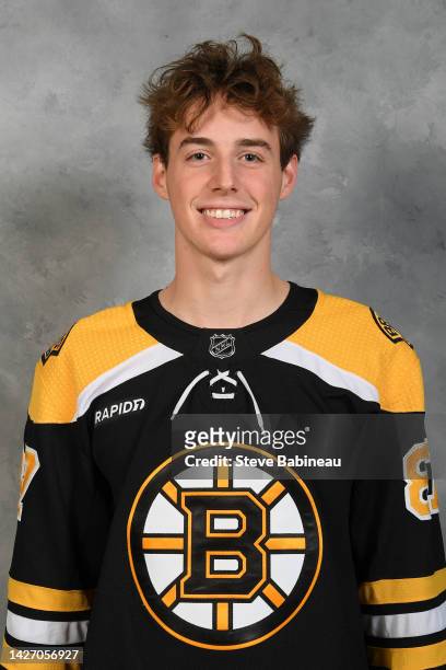Ryan Mast of the Boston Bruins poses for his official headshot for the 2022-2023 season on September 23, 2022 at WGBH in Boston, Massachusetts.