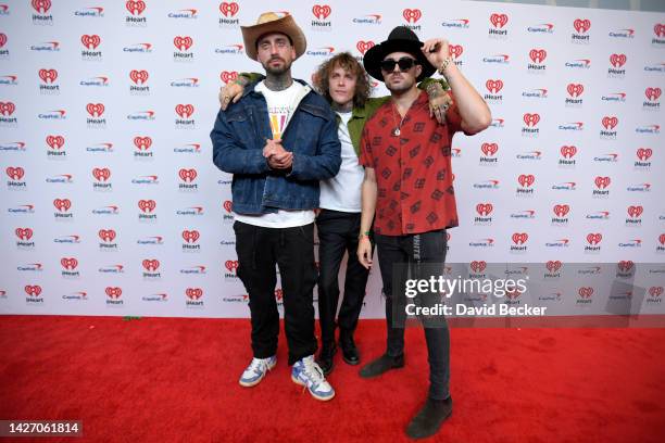 Trevor Dahl, and Matthew Russell of Cheat Codes arrive at the 2022 iHeartRadio Music Festival at T-Mobile Arena on September 24, 2022 in Las Vegas,...