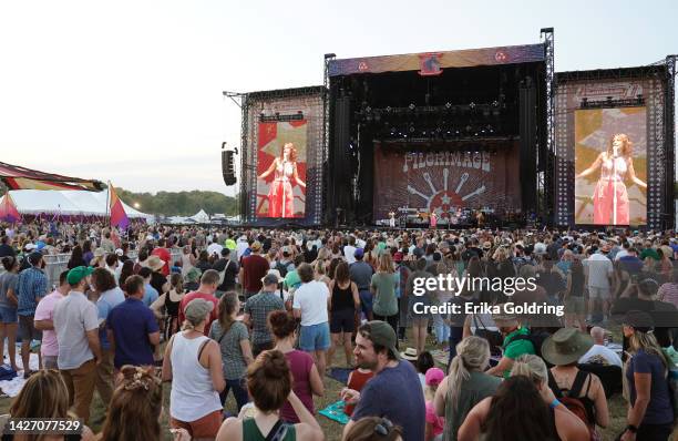Lake Street Dive performs onstage during day one of the 2022 Pilgrimage Music & Cultural Festival on September 24, 2022 in Franklin, Tennessee.