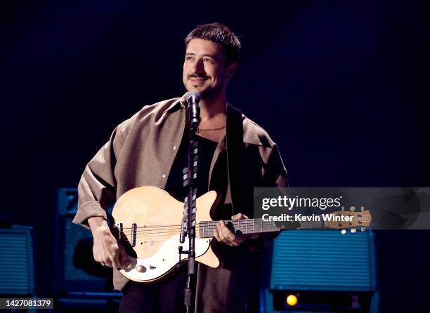 Marcus Mumford performs onstage during the 2022 iHeartRadio Music Festival at T-Mobile Arena on September 24, 2022 in Las Vegas, Nevada.