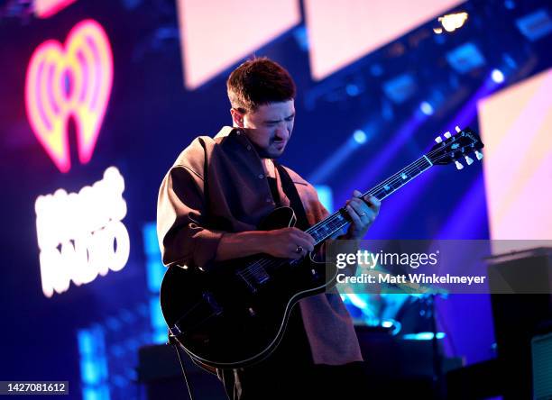 Marcus Mumford performs onstage during the 2022 iHeartRadio Music Festival at T-Mobile Arena on September 24, 2022 in Las Vegas, Nevada.