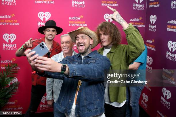 Matthew Russell, Elvis Duran, KEVI, and Trevor Dahl of Cheat Codes attend the 2022 iHeartRadio Music Festival at T-Mobile Arena on September 24, 2022...