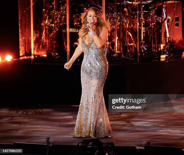 Mariah Carey performs during the 2022 Global Citizen Festival in Central Park on September 24, 2022 in New York City.