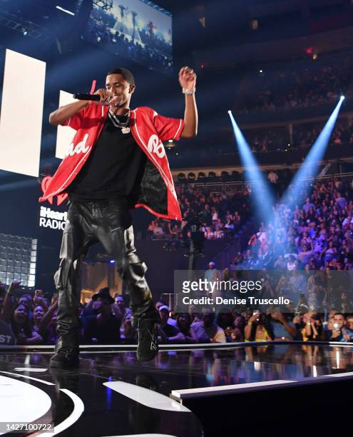 King Combs performs onstage during the 2022 iHeartRadio Music Festival at T-Mobile Arena on September 24, 2022 in Las Vegas, Nevada.