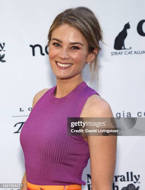 Kim Matula attends the Stray Cat Alliance gala at the Sheats Goldstein residence on September 24, 2022 in Los Angeles, California.