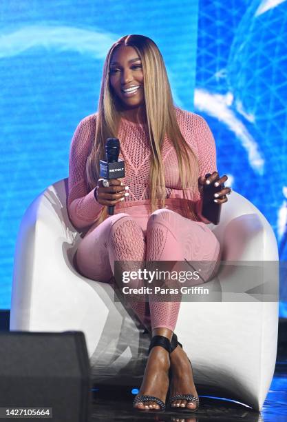 Television personality NeNe Leakes speaks onstage during the 2022 Revolt Summit at 787 Windsor on September 24, 2022 in Atlanta, Georgia.