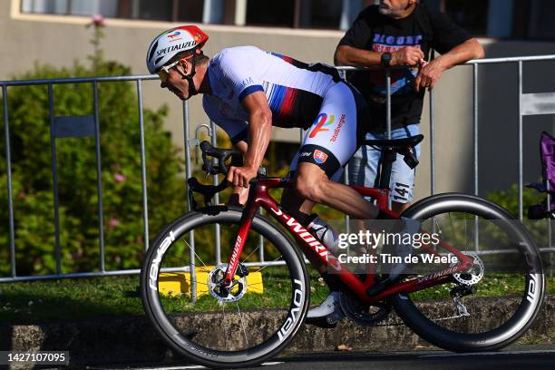 Juraj Sagan of Slovakia competes during the 95th UCI Road World Championships 2022, Men Elite Road Race a 266,9km race from Helensburgh to Wollongong...