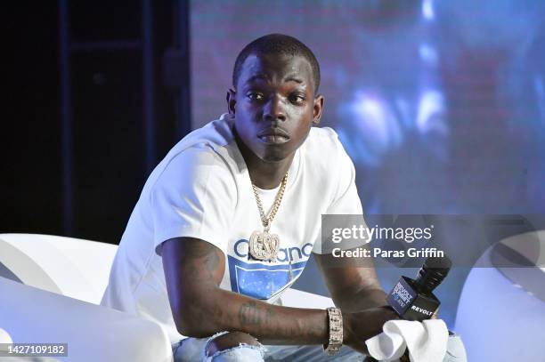 Rapper Bobby Shmurda speaks onstage during the 2022 Revolt Summit at 787 Windsor on September 24, 2022 in Atlanta, Georgia.