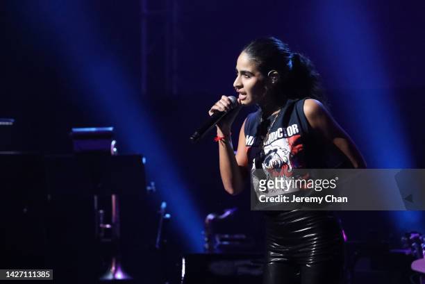 Jessie Reyez performs onstage during the 2022 Canadian Songwriters Hall Of Fame Gala at Massey Hall on September 24, 2022 in Toronto, Ontario.