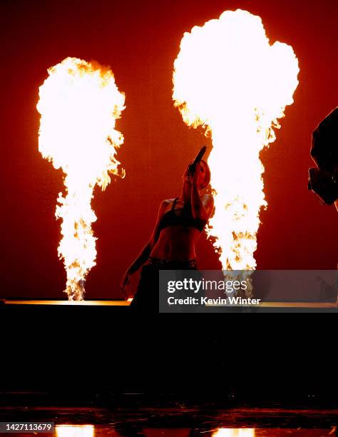 Halsey performs onstage during the 2022 iHeartRadio Music Festival at T-Mobile Arena on September 24, 2022 in Las Vegas, Nevada.