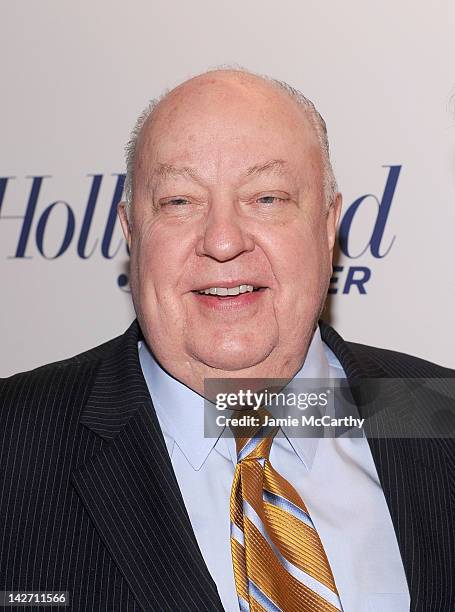 Roger Ailes, President of Fox News Channel attends the Hollywood Reporter celebrates "The 35 Most Powerful People in Media" at the Four Season Grill...