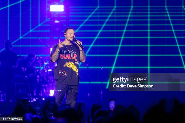 Kane Brown performs during the Drunk or Dreaming Tour at Spark Arena on September 25, 2022 in Auckland, New Zealand.