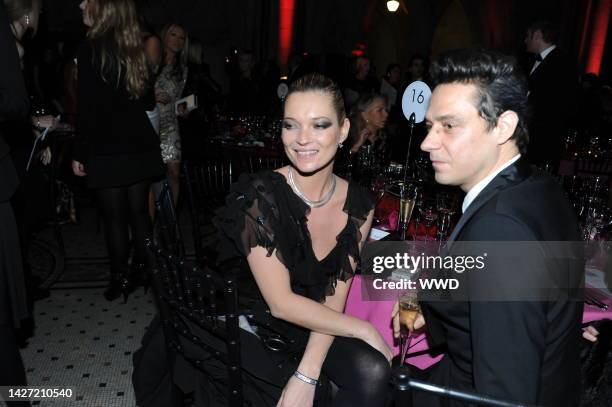 Kate Moss and Jamie Hince attend the annual British Fashion Awards at the Royal Courts of Justice.