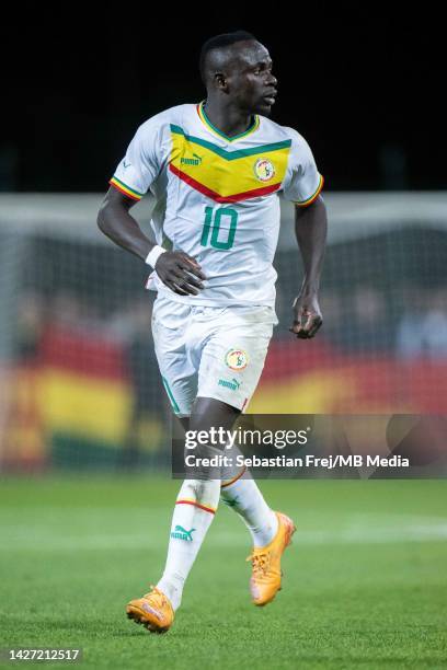 Sadio Mane of Senegal during the international friendly match between Senegal and Bolivia at Omnisports Stadium Source on September 24, 2022 in...