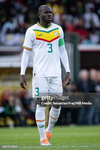 Kalidou Koulibaly of Senegal during the international friendly match between Senegal and Bolivia at Omnisports Stadium Source on September 24, 2022...
