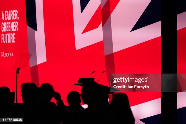 Delegates gather in the main hall on the first day of the Labour Party Conference in Liverpool on September 25, 2022 in Liverpool, England The Labour...