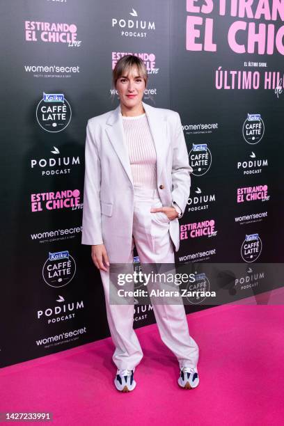 Actress Cristina Alcazar attends the "Estirando El Chicle" show at Wizink Center on September 23, 2022 in Madrid, Spain.