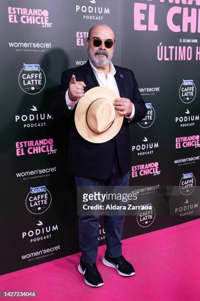 Actor Antonio Resines attends the "Estirando El Chicle" show at Wizink Center on September 23, 2022 in Madrid, Spain.