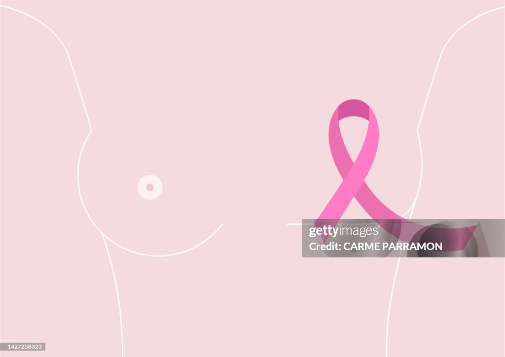 Brust Krebs Rosa Schleife