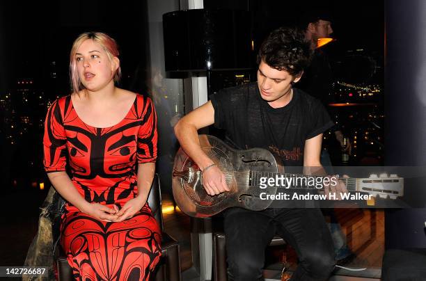 Scout LaRue Willis and Gus Wenner perform at the BAM And Paddle8 Celebrate BAM's 150th Anniversary And BAMart Benefit Auctionat The Standard East...