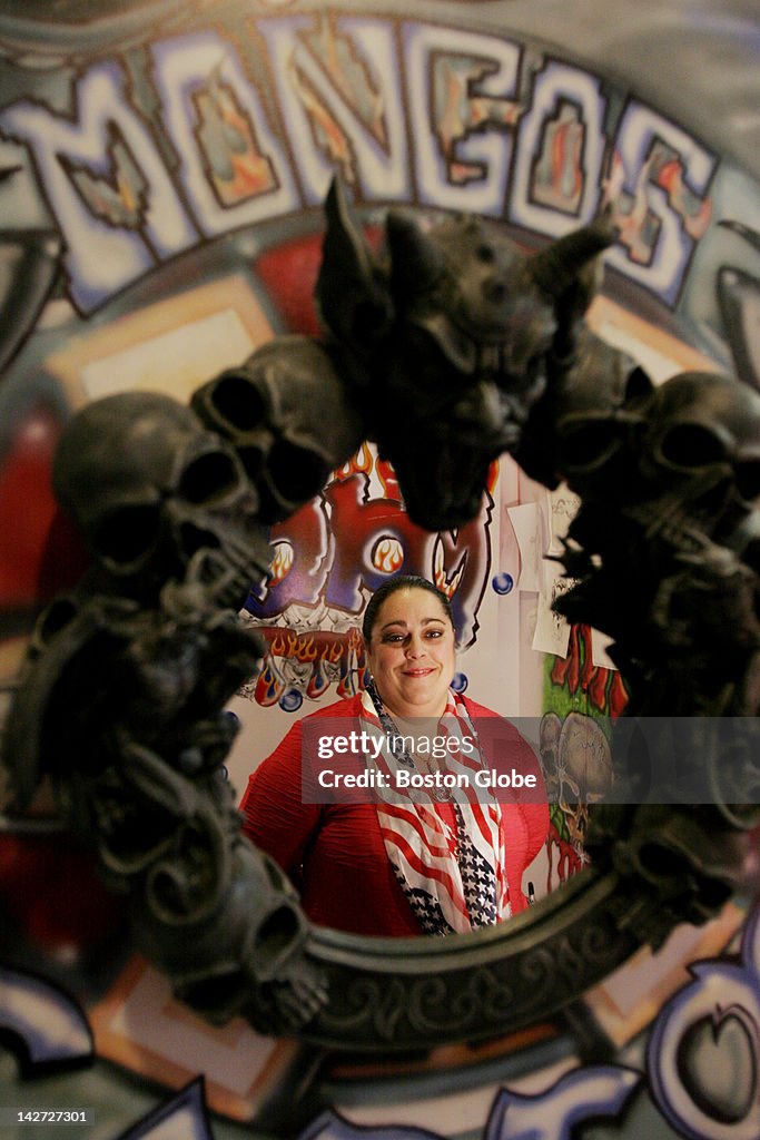 Mongo Steph Stephanie Almeida, co-owner of Mongo's Tattoo Madness in Somerville ...