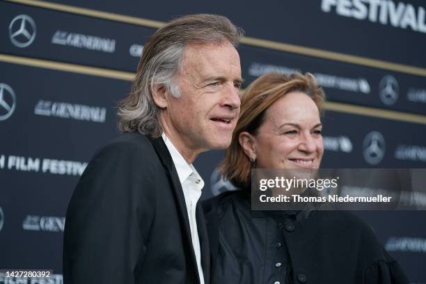 Producer William Pohlad and Kim Roth attend the "Dreamin Wild" photocall during the 18th Zurich Film Festival at Kino Corso on September 25, 2022 in...