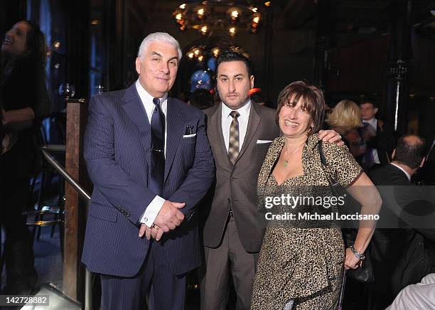 Co-Founders Mitch Winehouse, Alex Winehouse and Janis Winehouse attend the U.S. Launch of the The Amy Winehouse Foundation at Joe's Pub on April 11,...
