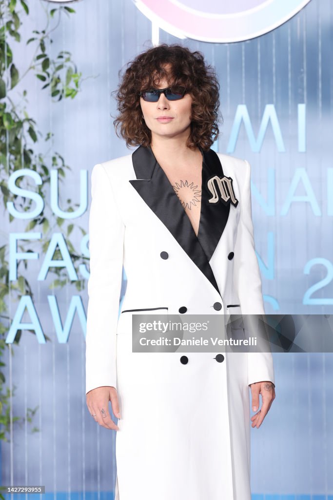 Loria Saipan Madame attends the CNMI Sustainable Fashion Awards 2022 pink carpet ...
