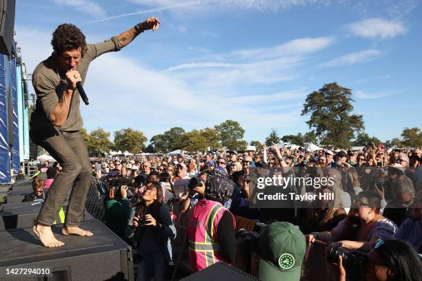 The Revivalists perform during the 2022 Sound on Sound Music Festival on September 24, 2022 in Bridgeport, Connecticut.