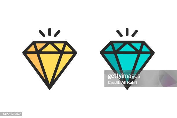 diamond icon - ruby stock illustrations