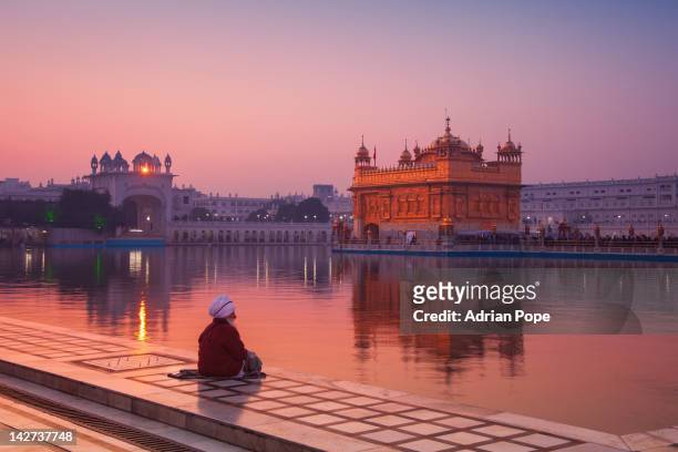 golden temple, amritsar - golden temple india stock-fotos und bilder