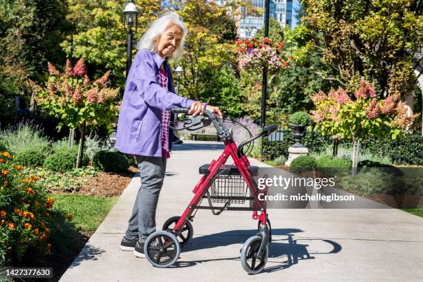 mobility walker - autumn 70 90 stock pictures, royalty-free photos & images