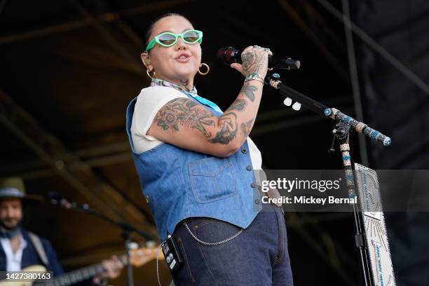 Elle King performs during The Pilgrimage Music & Cultural Festival 2022 at The Park at Harlinsdale Farm on September 25, 2022 in Franklin, Tennessee.