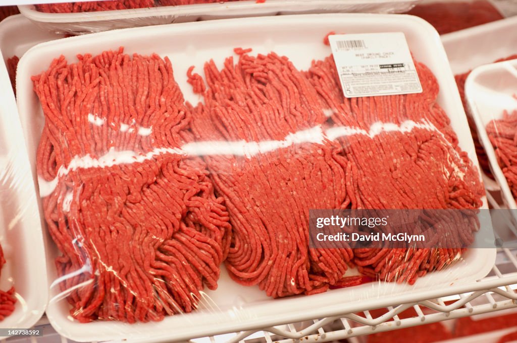 Fresh ground chuck beef