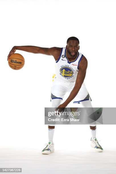 Draymond Green of the Golden State Warriors poses for a photo during the Warriors Media Day on September 25, 2022 in San Francisco, California. NOTE...